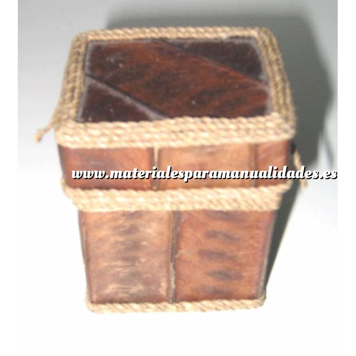 Imagen Cajitas para regalo caja rustica corteza - cuadrada (Últimas Unidades) 