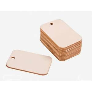 Complementos lacrado - Kit de etiqueta de madera rectangular (25 unidades) 